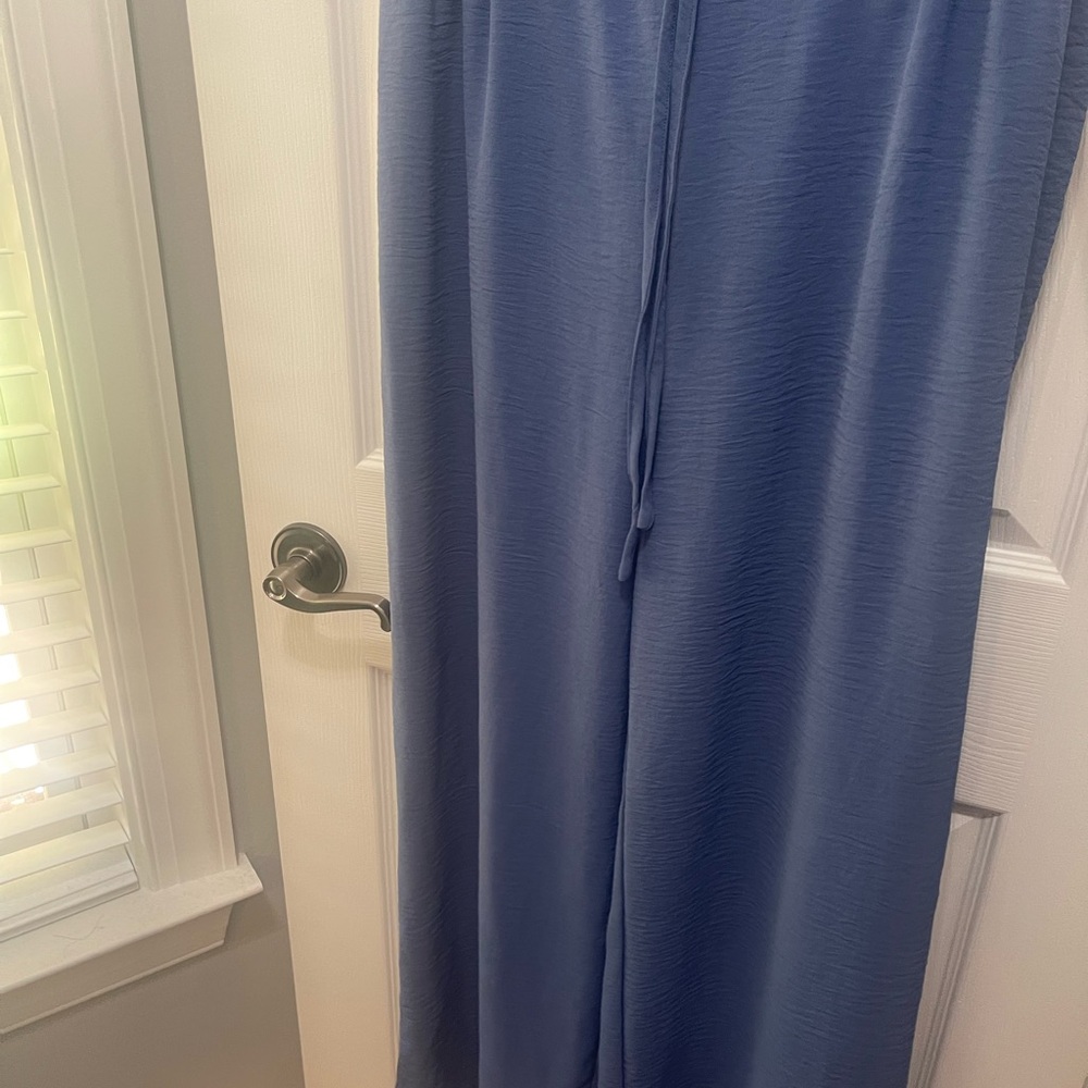 SHEIN Blue Sleeveless Flutter Sleeve Pantsuit - Picture 11 of 14